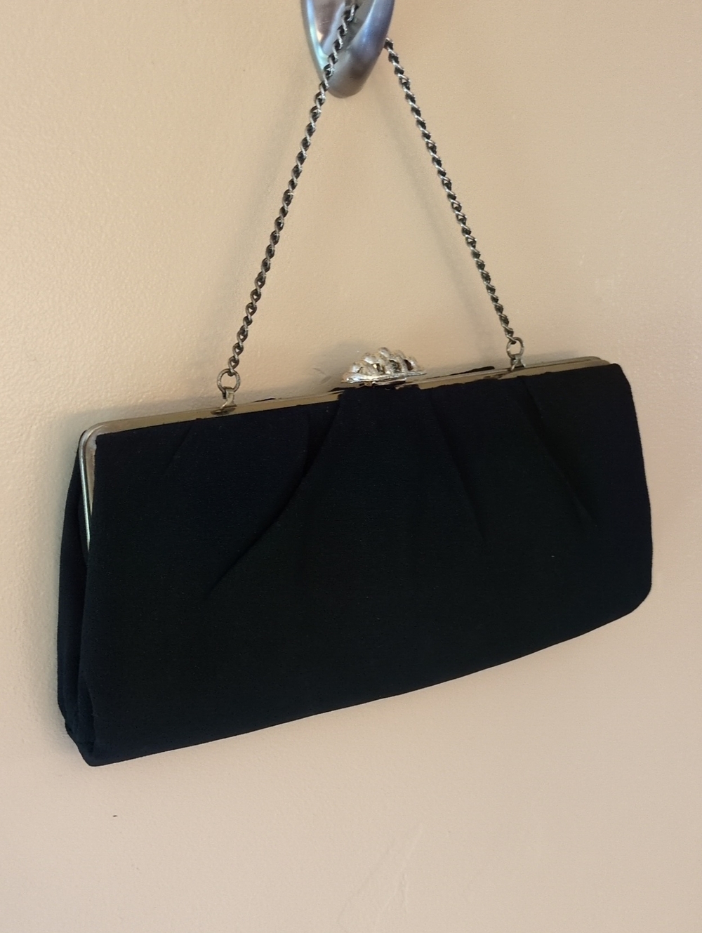 Classic Black Evening Clutch Handbag
